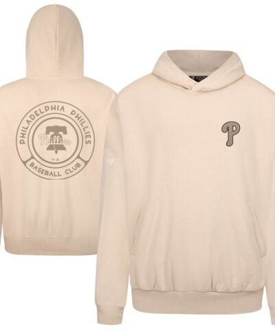 Philadelphia Phillies Levelwear Contact Oversized Pullover Hoodie - Khaki
