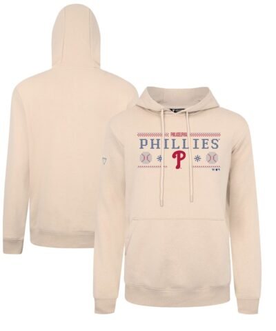Philadelphia Phillies Levelwear Podium Knit Hoodie - Khaki