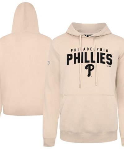 Philadelphia Phillies Levelwear Podium Team Arch Pullover Hoodie - Khaki