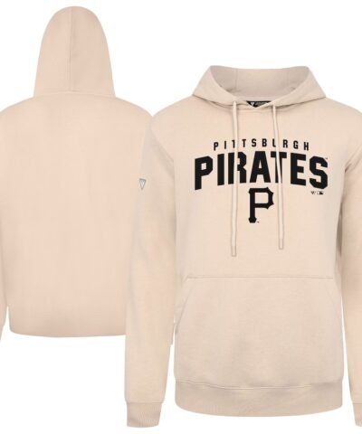 Pittsburgh Pirates Levelwear Podium Team Arch Pullover Hoodie - Khaki