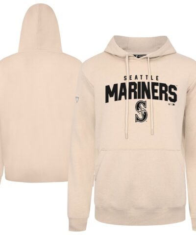 Seattle Mariners Levelwear Podium Team Arch Pullover Hoodie - Khaki