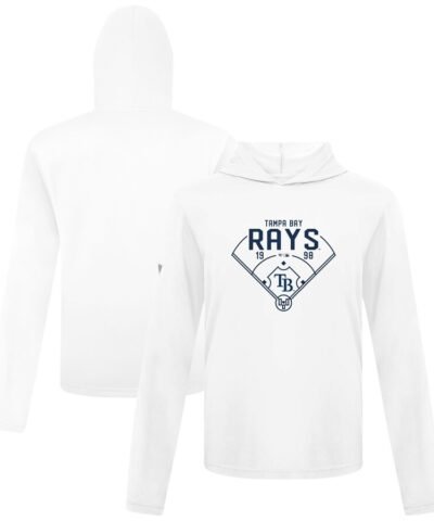 Tampa Bay Rays Levelwear Anthem Home Field Pullover Hoodie - White