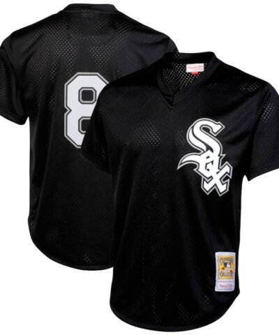 Bo Jackson Chicago White Sox Mitchell & Ness Cooperstown Collection Big & Tall Mesh Batting Practice Jersey - Black
