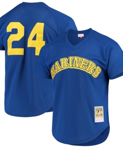 Ken Griffey Jr. Seattle Mariners Mitchell & Ness Cooperstown Mesh Batting Practice Jersey - Royal