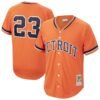 Kirk Gibson Detroit Tigers Mitchell & Ness Cooperstown Collection Mesh Batting Practice Button-Up Jersey  - Orange