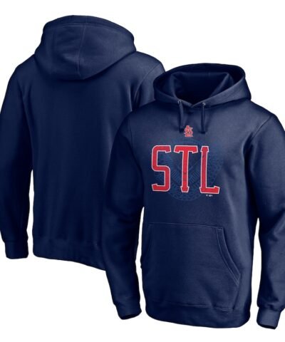 St. Louis Cardinals Paint the Black Pullover Hoodie - Navy