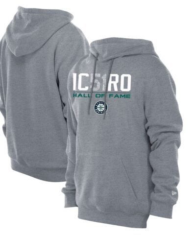 Ichiro Suzuki Seattle Mariners New Era 2025 National Baseball Hall of Fame Pullover Hoodie - Gray