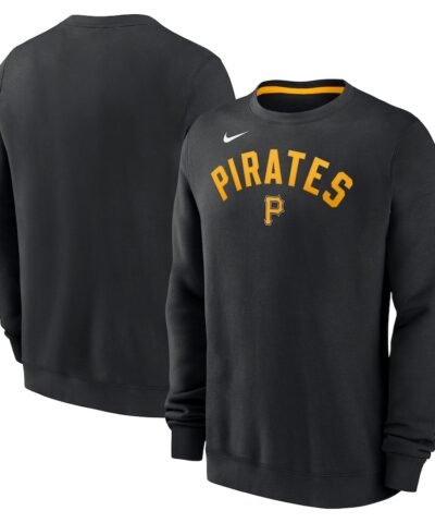Pittsburgh Pirates Nike Classic Fleece Performance Pullover Sweatshirt - Black