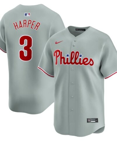 Bryce Harper Philadelphia Phillies Nike Away Limited Player Jersey - Gray