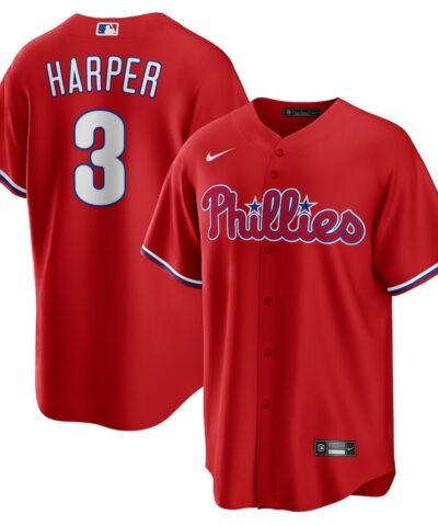 Bryce Harper Philadelphia Phillies Nike Alternate Replica Player Name Jersey - Red