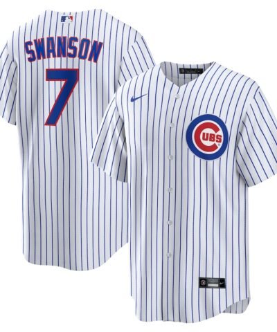 Dansby Swanson Chicago Cubs Nike Replica Player Jersey - White