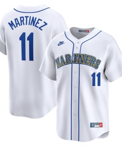 Edgar Martinez Seattle Mariners Nike Throwback Cooperstown Limited Jersey - White