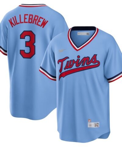Harmon Killebrew Minnesota Twins Nike Road Cooperstown Collection Player Jersey - Light Blue