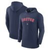 Boston Red Sox Nike Authentic Collection Early Work Tri-Blend Performance Pullover Hoodie - Heather Navy