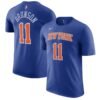 Jalen Brunson New York Knicks Nike Icon Edition Name & Number T-Shirt - Blue