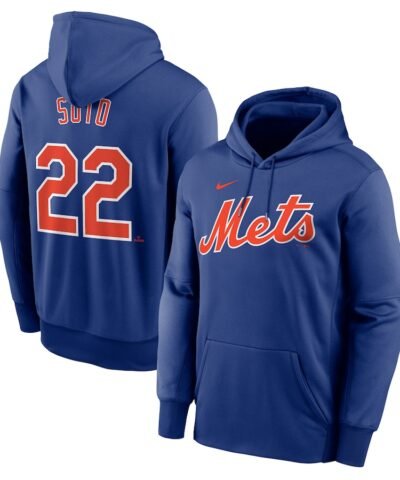 Juan Soto New York Mets Nike Name & Number Pullover Hoodie - Royal