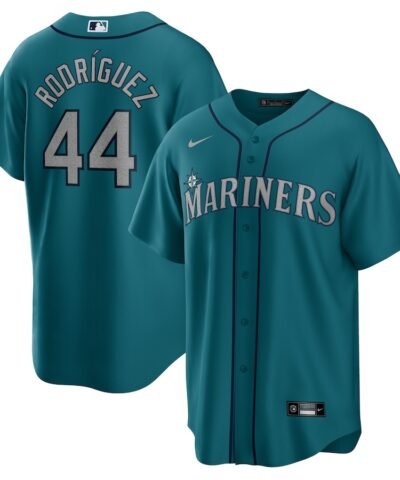 Julio Rodriguez Seattle Mariners Nike Official Replica Player Jersey - Aqua