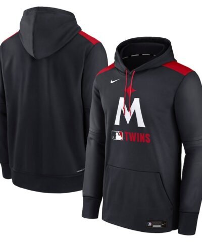Minnesota Twins Nike Authentic Collection Performance Pullover Hoodie - Navy