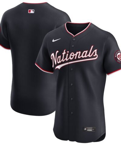 Washington Nationals Nike Alternate Vapor Premier Elite Patch Jersey - Navy