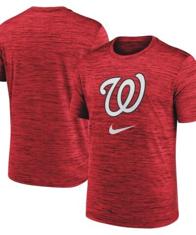 Washington Nationals Nike Logo Velocity Performance T-Shirt - Red