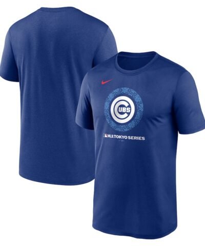 Chicago Cubs Nike 2025 MLB World Tour: Tokyo Series Legend Logo T-Shirt - Royal