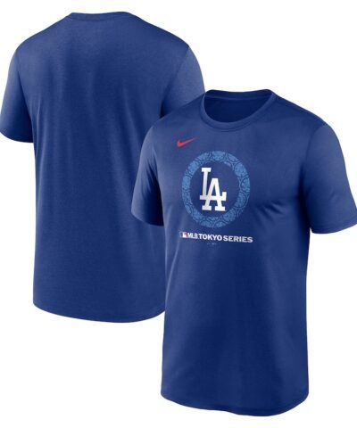 Los Angeles Dodgers Nike 2025 MLB World Tour: Tokyo Series Legend Logo T-Shirt - Royal