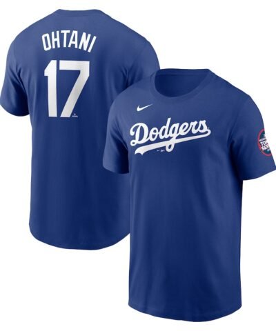 Shohei Ohtani Los Angeles Dodgers Nike 2025 MLB World Tour: Tokyo Series Name & Number T-Shirt - Royal