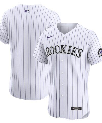 Colorado Rockies Nike Home Elite Jersey - White