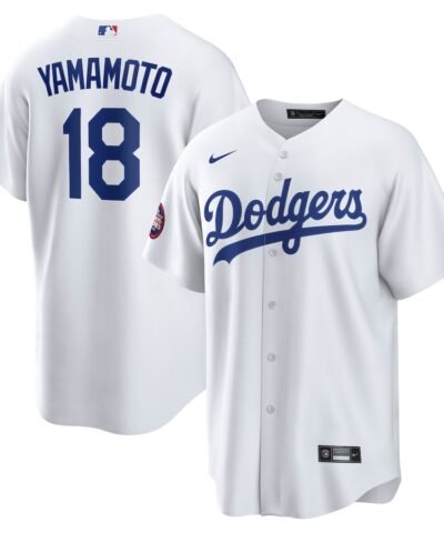 Yoshinobu Yamamoto Los Angeles Dodgers Nike 2025 MLB World Tour: Tokyo Series Home Replica Player Jersey - White