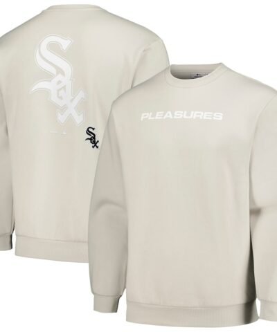 Chicago White Sox PLEASURES Ballpark Pullover Sweatshirt - Gray