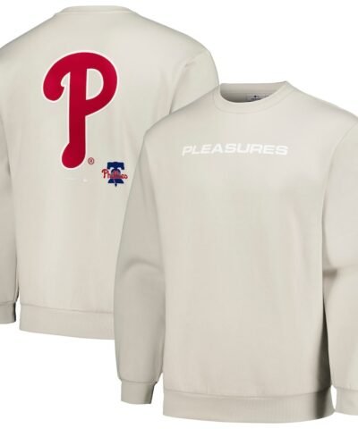Philadelphia Phillies PLEASURES Ballpark Pullover Sweatshirt - Gray