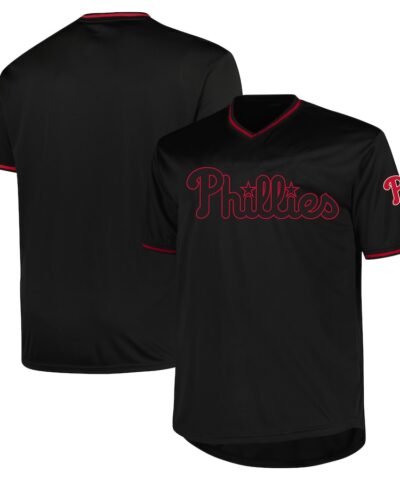 Philadelphia Phillies Profile Big & Tall Pop Fashion Jersey - Black