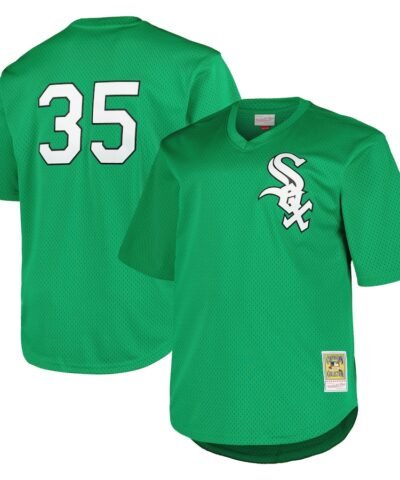 Frank Thomas Chicago White Sox Profile Big & Tall Cooperstown Collection Mesh Batting Practice Jersey - Kelly Green