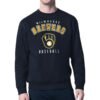 Milwaukee Brewers Starter Team Logo Fleece Pullover Sweatshirt - Navy