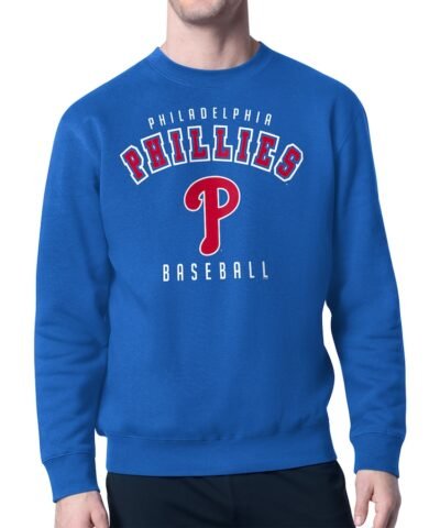Philadelphia Phillies Starter Team Logo Fleece Pullover Sweatshirt - Royal