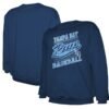 Tampa Bay Rays Stitches Pullover Sweatshirt - Navy