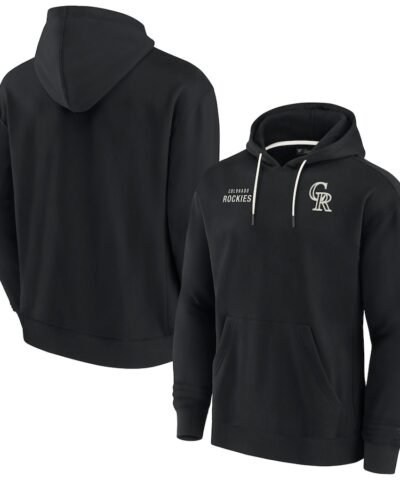 Colorado Rockies Fanatics Unisex Elements Super Soft Fleece Pullover Hoodie - Black