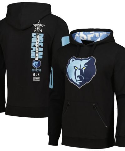 Memphis Grizzlies FISLL x Black History Collection Unisex Pullover Hoodie – Black