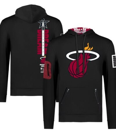 Miami Heat FISLL x Black History Collection Unisex Pullover Hoodie – Black