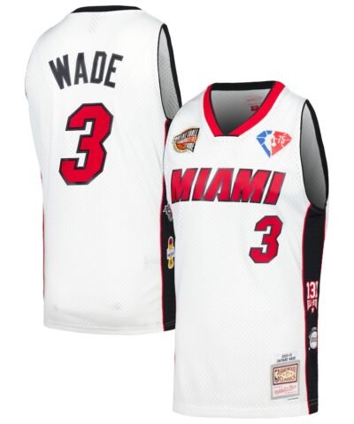 Dwyane Wade Miami Heat Mitchell & Ness Unisex Hall of Fame Class of 2023 Throwback Swingman Jersey - White