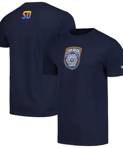San Diego FC Unisex Chrome T-Shirt - Navy