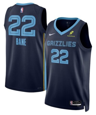 Desmond Bane Memphis Grizzlies Nike Unisex Swingman Badge Player Jersey - Icon Edition - Navy