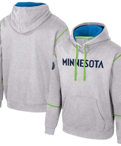 Minnesota Timberwolves Stadium Essentials Unisex Monument Pullover Hoodie - Heather Gray