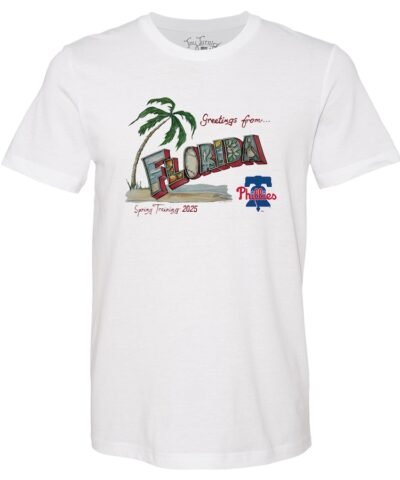 Philadelphia Phillies Tiny Turnip Unisex Spring Training 2025 T-Shirt - White