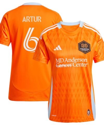 Artur Houston Dynamo FC adidas Women's 2025 Season 20 Replica Player Jersey - Orange