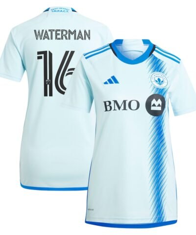 Joel Waterman CF Montreal adidas Women's 2024 La Main Replica Player Jersey – Light Blue