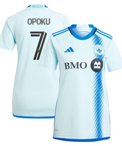 Kwadwo Opoku CF Montreal adidas Women's 2024 La Main Replica Player Jersey – Light Blue