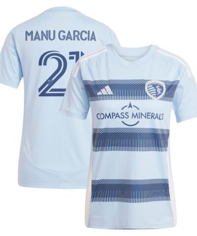 Manu Garcia Sporting Kansas City adidas Women's 2025 One KC Replica Player Jersey - Light Blue