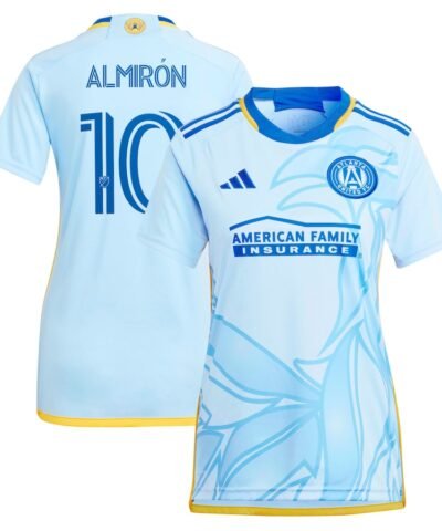 Miguel Almiron Atlanta United FC adidas Women's 2024 The Resurgens Kit Replica Player Jersey - Light Blue