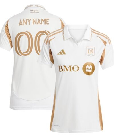 LAFC adidas Women's 2025 Secondary Replica Custom Jersey - White